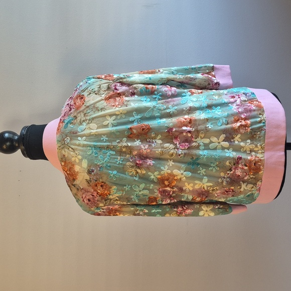 Floral Vintage Light Bomber Jacket - M - Picture 3 of 5